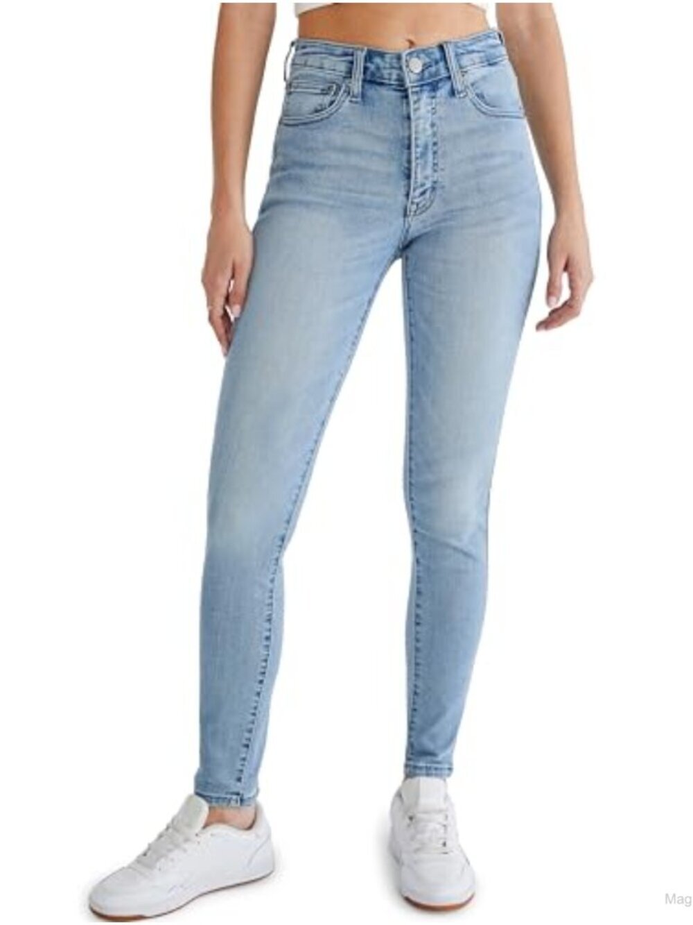 High Waisted Skinny Jegging Jeans Cotton Stretch